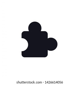 Puzzle vector icon 10 eps , Lorem ipsum Flat design