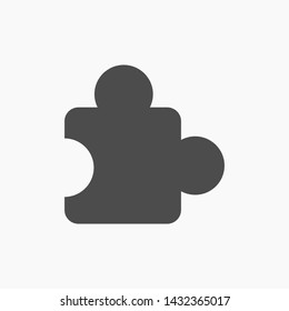 Puzzle vector icon 10 eps , Lorem ipsum Flat design