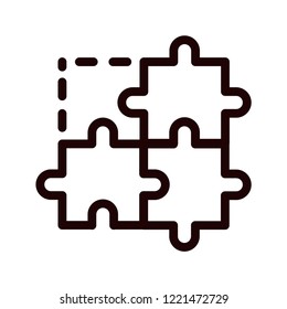 Puzzle vector icon