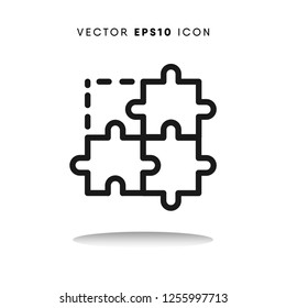 Puzzle vector icon