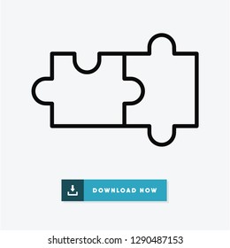 Puzzle vector icon