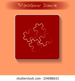 puzzle vector icon