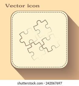 puzzle vector icon