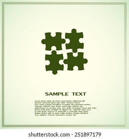 puzzle vector icon