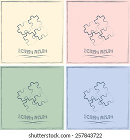 puzzle vector icon