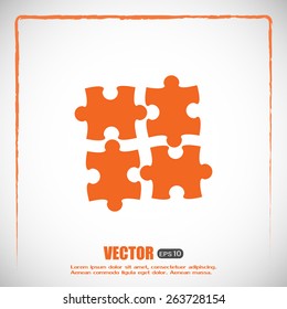 puzzle vector icon