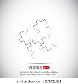 puzzle vector icon