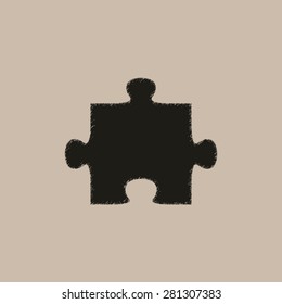 puzzle   - vector icon