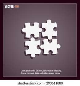 puzzle vector icon