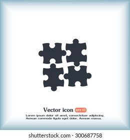 puzzle vector icon