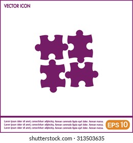 puzzle vector icon