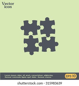 puzzle vector icon