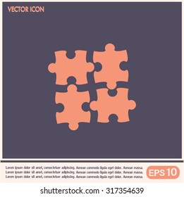 puzzle vector icon