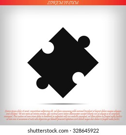 puzzle vector icon