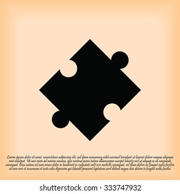 puzzle vector icon
