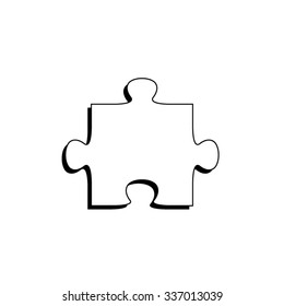 puzzle - vector icon