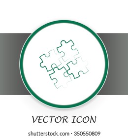 puzzle vector icon
