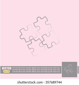 puzzle vector icon