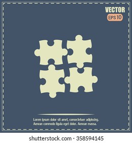 puzzle vector icon