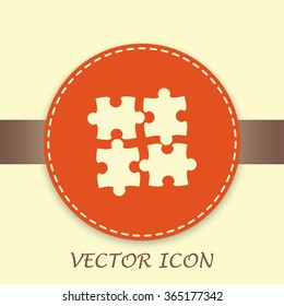 puzzle vector icon