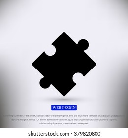 puzzle vector icon