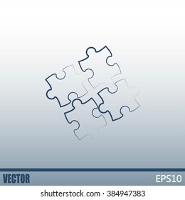 puzzle vector icon
