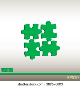 puzzle vector icon