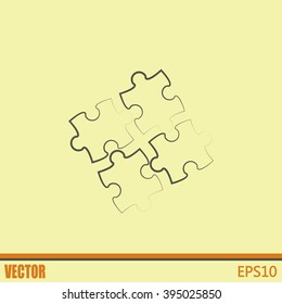 puzzle vector icon