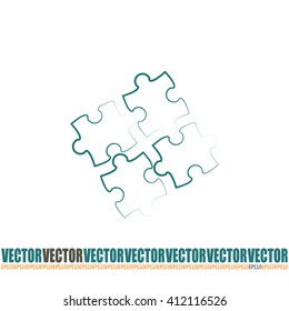 puzzle vector icon