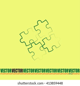 puzzle vector icon