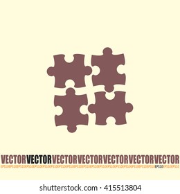 puzzle vector icon