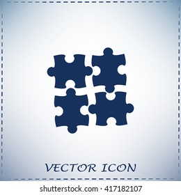 puzzle vector icon