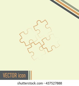 puzzle vector icon