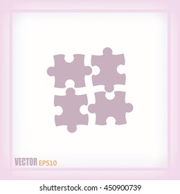 puzzle vector icon
