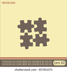 puzzle vector icon