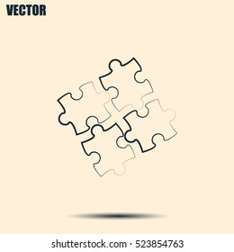 puzzle vector icon