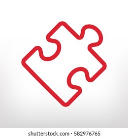 Puzzle vector icon