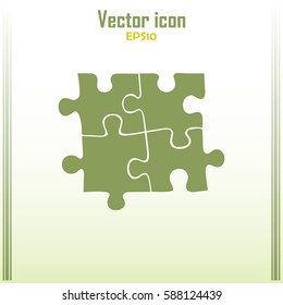puzzle vector icon