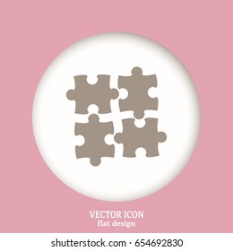 puzzle vector icon