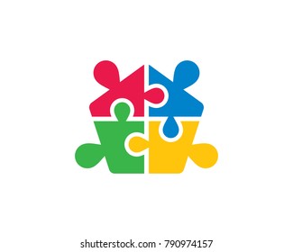 Puzzle vector icon