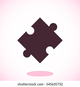 puzzle vector icon, vector best flat icon, EPS