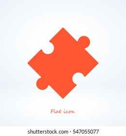 puzzle vector icon, vector best flat icon, EPS