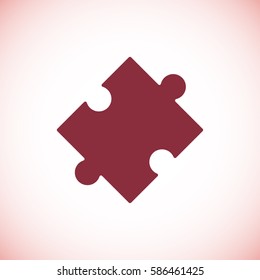 puzzle vector icon, vector best flat icon, EPS