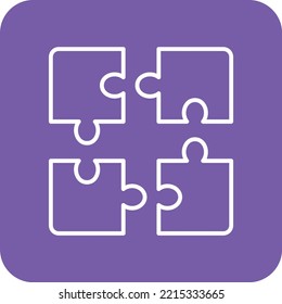 Puzzle vector icon. Can be used for printing, mobile and web applications.