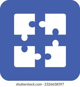 Puzzle vector icon. Can be used for printing, mobile and web applications.