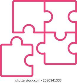 Puzzle vector icon. Can be used for printing, mobile and web applications.