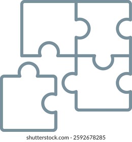 Puzzle vector icon. Can be used for printing, mobile and web applications.