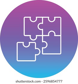 Puzzle vector icon. Can be used for printing, mobile and web applications.