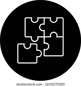 Puzzle vector icon. Can be used for printing, mobile and web applications.