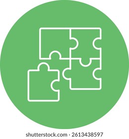 Puzzle vector icon. Can be used for printing, mobile and web applications.